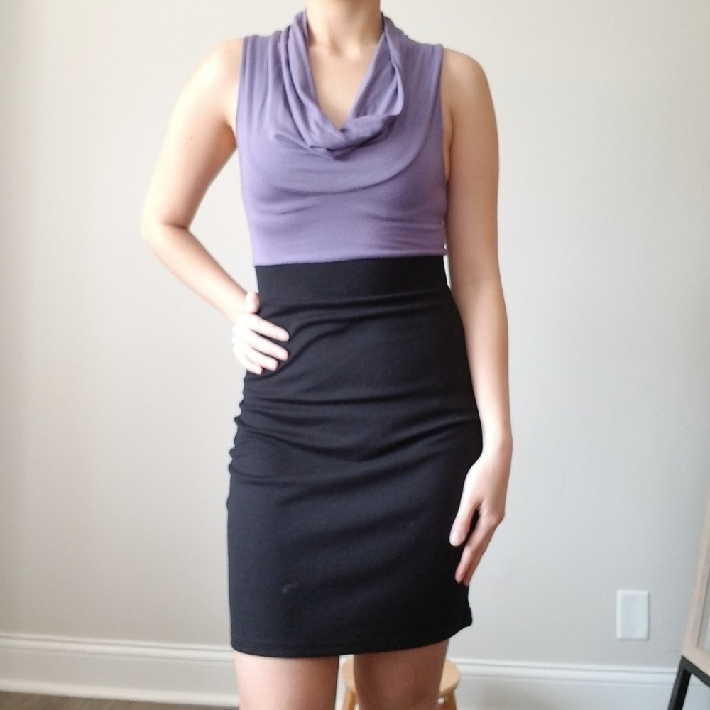 Cowl neck dress